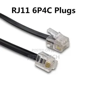 Rj11 6p4c Telephone Extension Cord for Landline Telephone, Modem