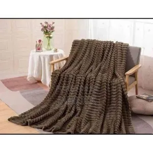 Velvet Fleece Blanket (Plain With Stripes) - Sv