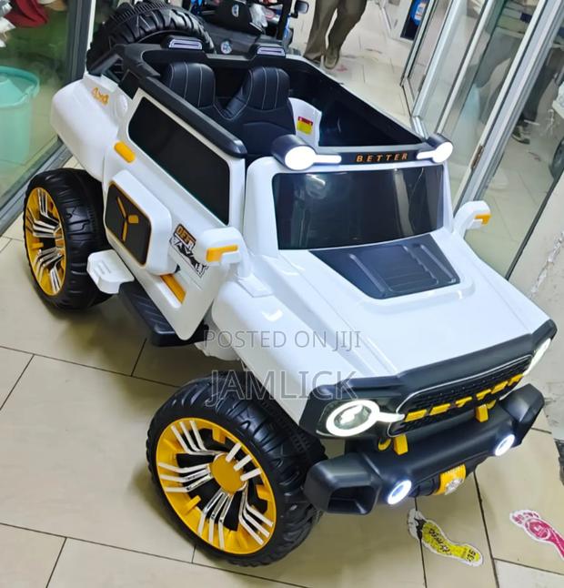 4×4 Rubber Wheels Kids Electric Car- Br - thumbnail 3