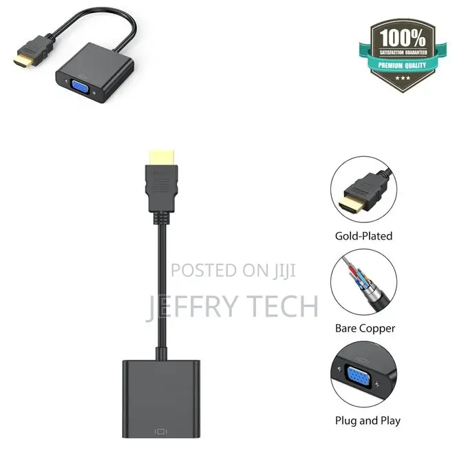 Hdmi to Vga Adapter Cable, Hdmi Male to Vga Female Converter