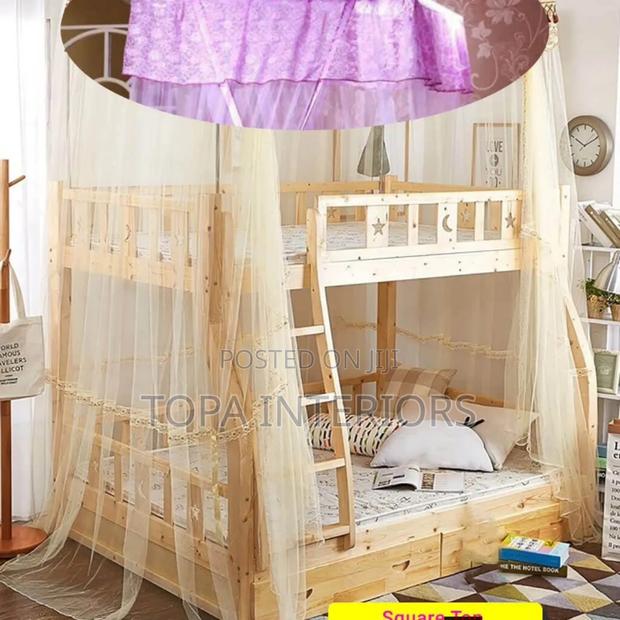 Extra Long Top Square Double Decker Bed Mosquito Net