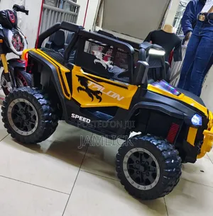 Kids Electric Mini Jeep With Rubber Wheels - Br