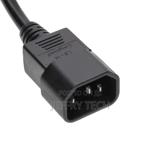 C14 to C15 Power Cable, Extension Cable, Iec Male to 1.5m Inverter
