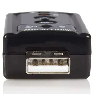 External Mini Usb 2.0 Sound Card With Volume Control for Microphone
