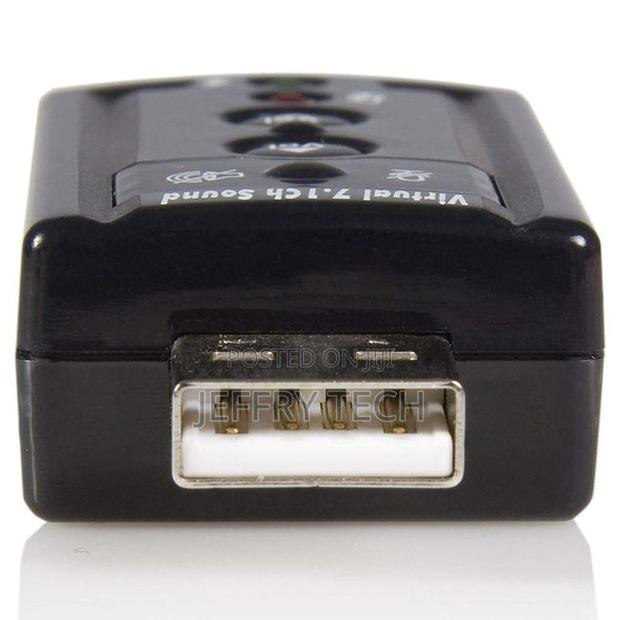 External Mini Usb 2.0 Sound Card With Volume Control for Microphone - thumbnail 3