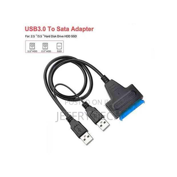 Usb 3.0 to Sata Cable Adapter Supports 2.5" HDD/SSD Hard Drives - thumbnail 2