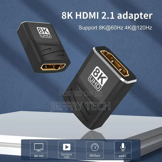  Hdmi Coupler Hdmi 2.1 Female to Female Gold Plated Extension Adapte
