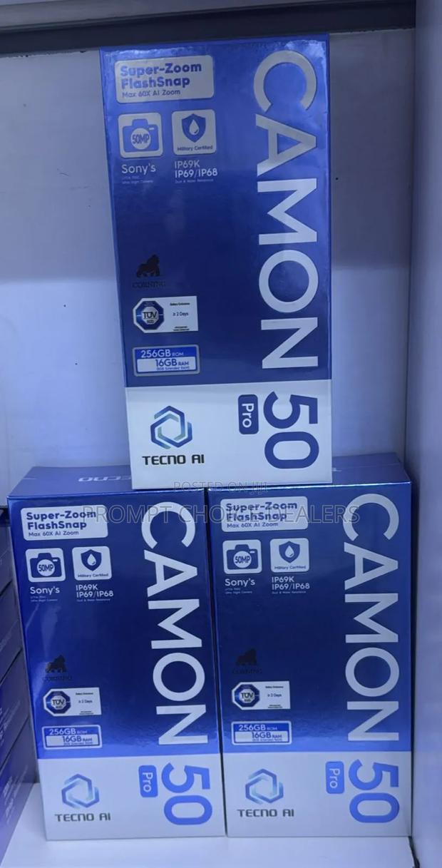New Tecno Camon 50 256 GB Black - thumbnail 2