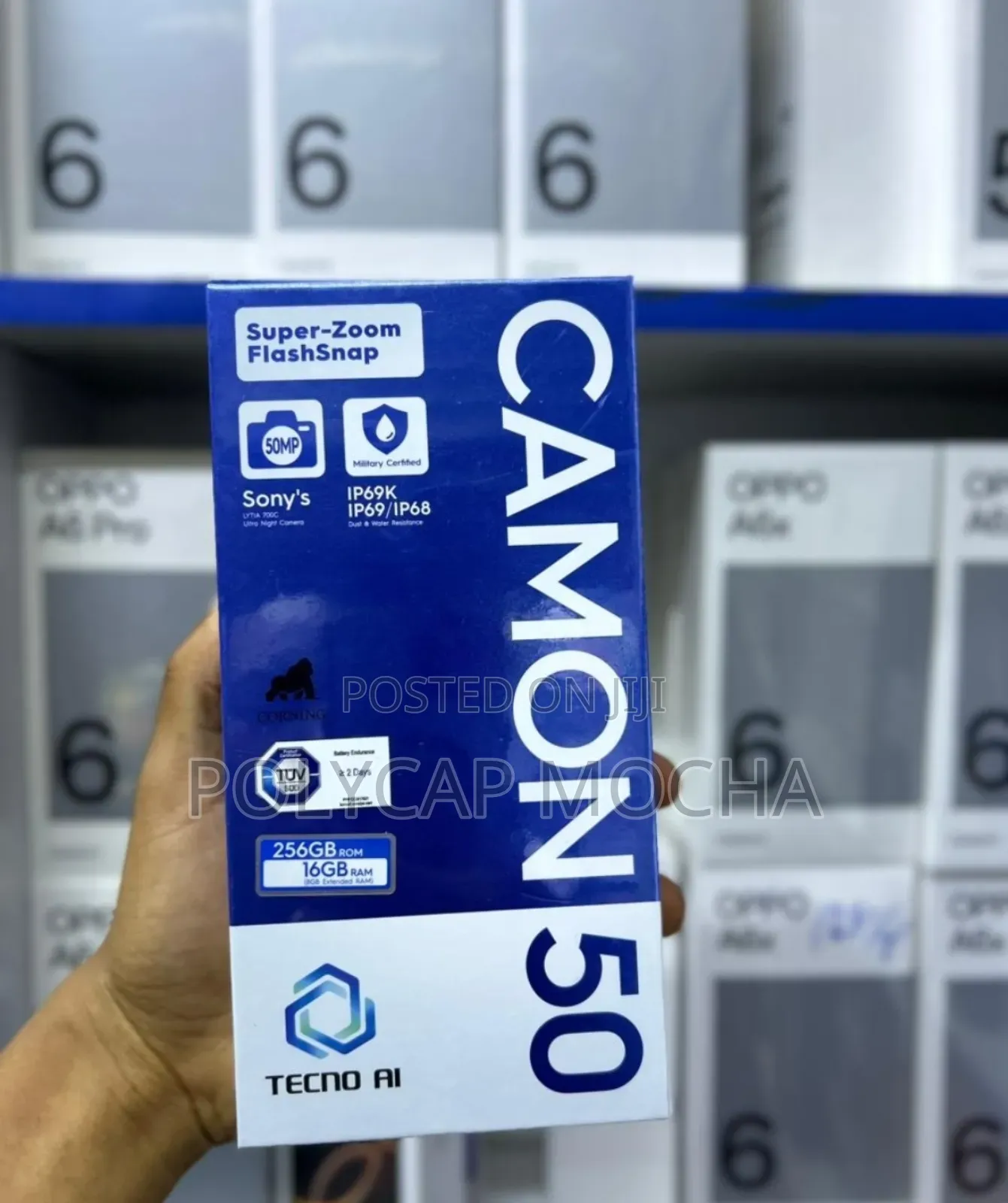 New Tecno Camon 50 256 GB Black