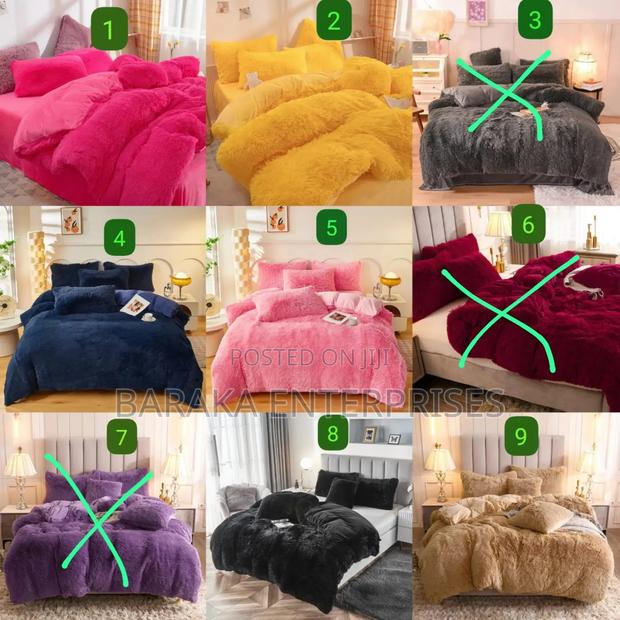 6pc Luxury Designs Velvet Plush Fluffy Duvet Set
