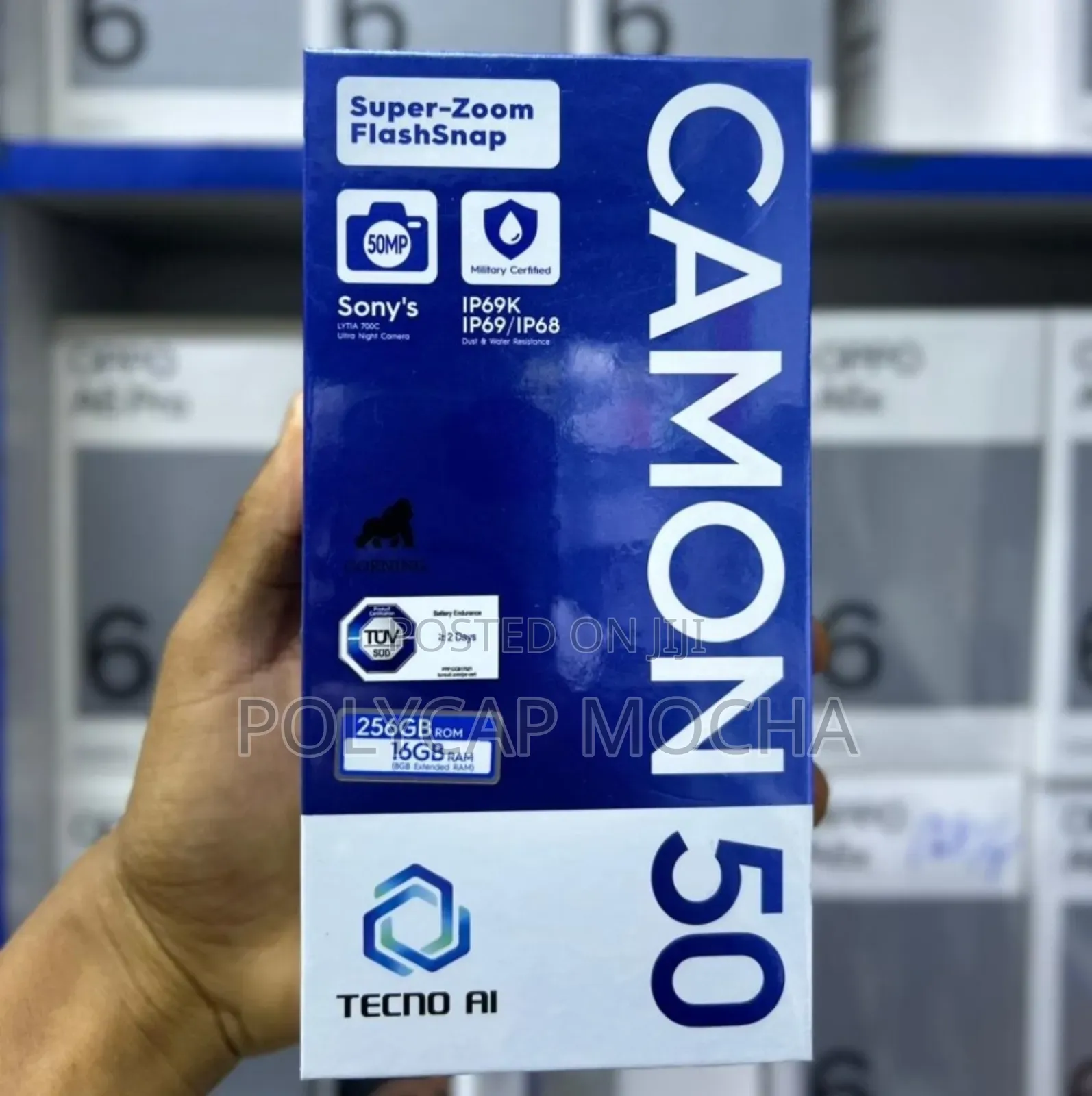 New Tecno Camon 50 256 GB Black
