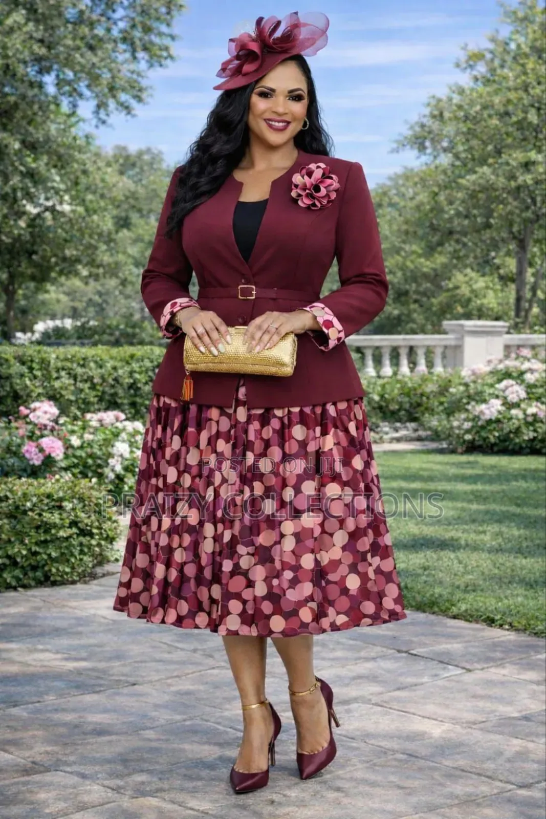 Classy Two-Piece Dress Set (Dress N Coat)