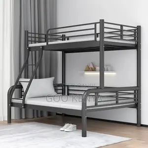 Home Bed; Modern Bedroom Metal Double Layer Bed