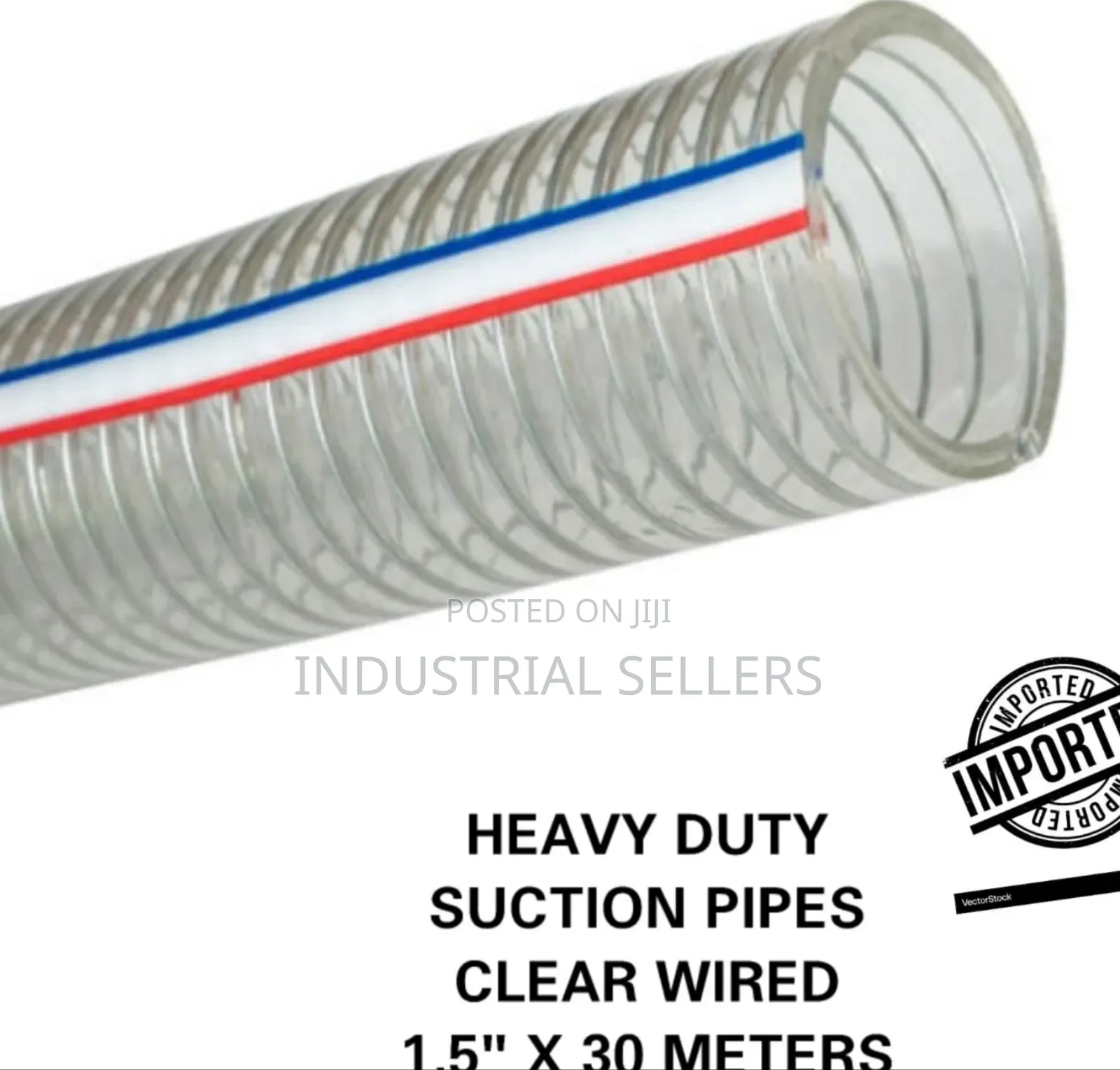 1.5" Wired Suction Pipe 30m
