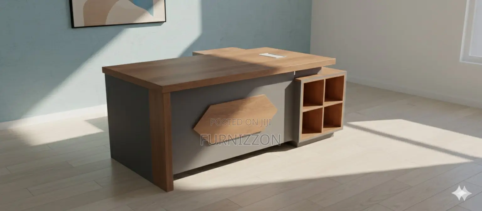 Solid Wood MDF Counter Top Office Desk