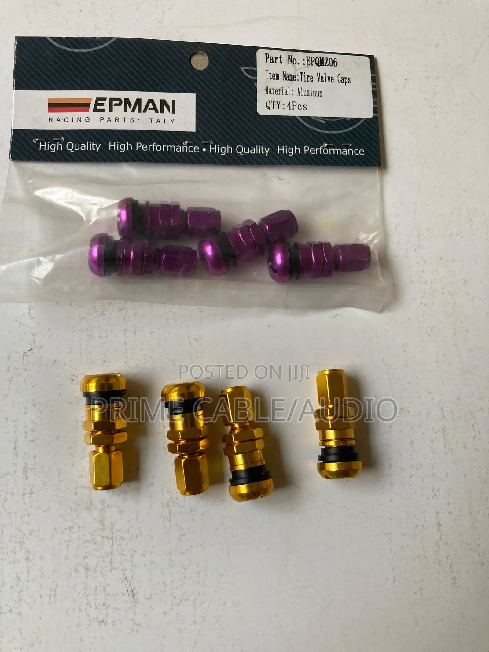 Epman Car Tire Valve Caps Gold