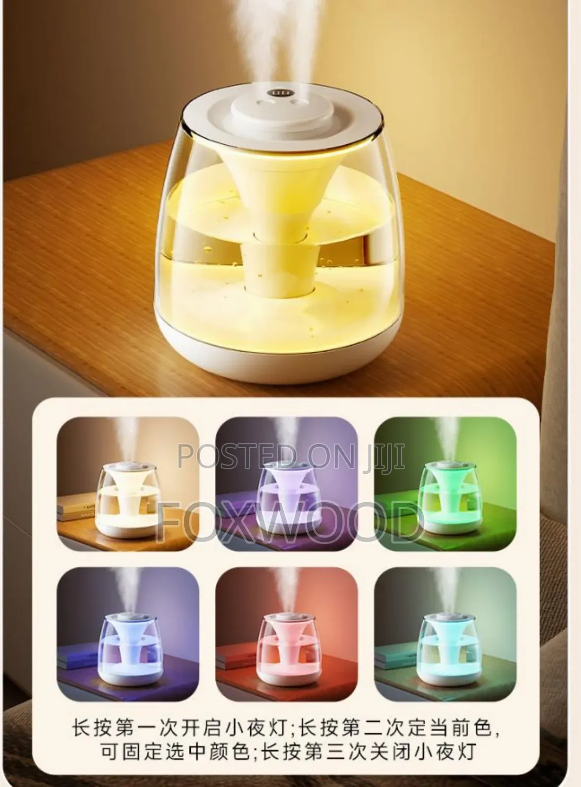 3l Big Capacity Humidifier *Comes With Free 12pcs