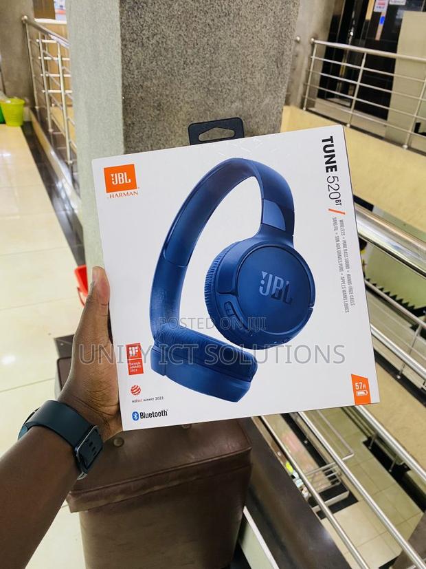 JBL Tune 520 Bluetooth Headpones -White - main view