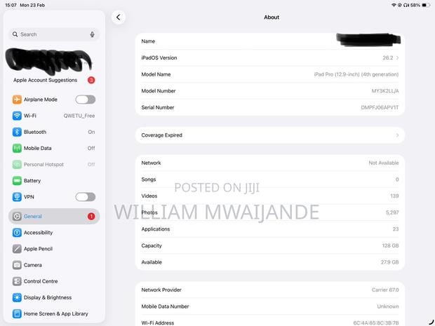 Apple iPad Pro 12.9 (2020) 128 GB Silver - thumbnail 2