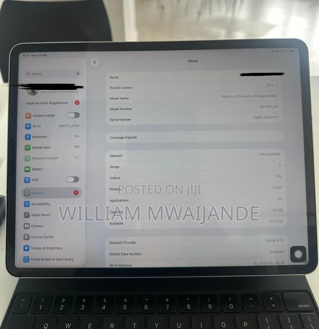 Apple iPad Pro 12.9 (2020) 128 GB Silver - thumbnail 3