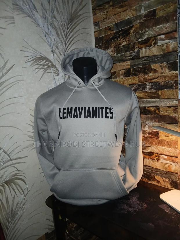 Grey Branded Hoodie - main view