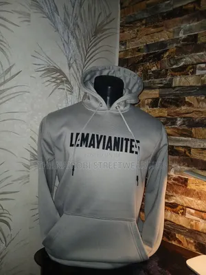 Grey Branded Hoodie