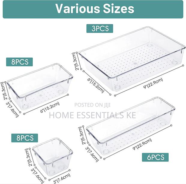 Acrylic 25pcs Set Drawer Organizers - thumbnail 2