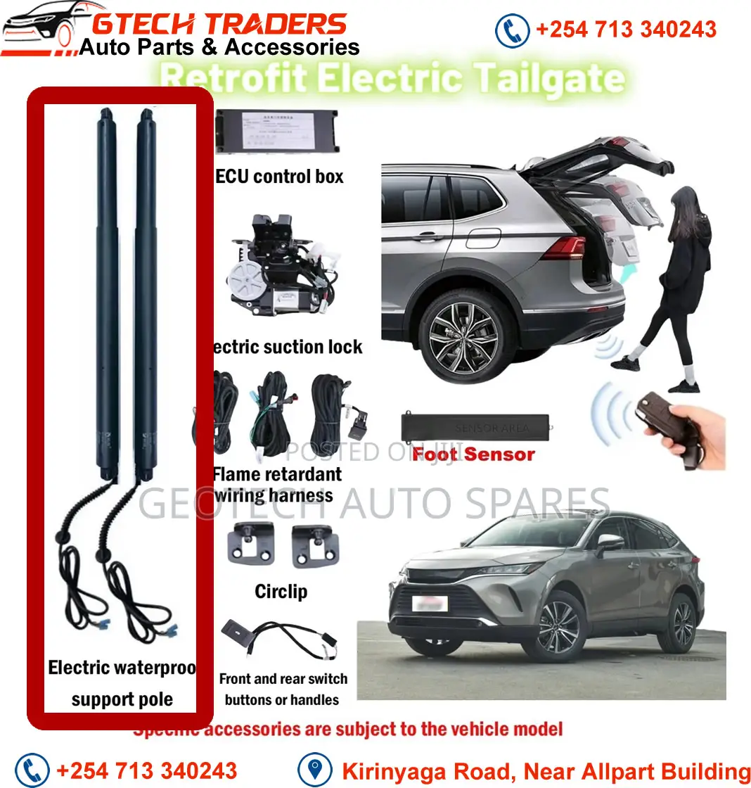Toyota Harrier Electric Boot Shocks / Power Tailgate Kit- New Model