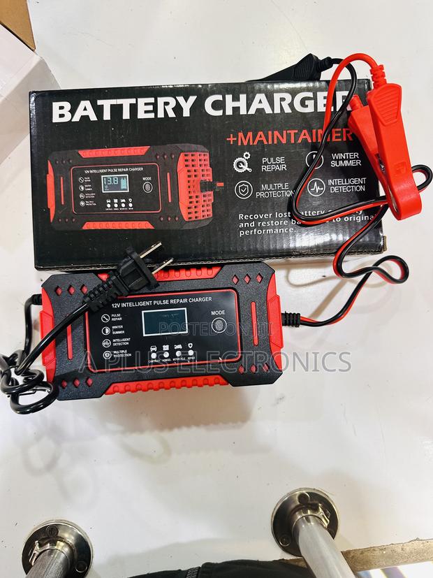 Battery Charger and Pulse Repairer 12v6a-Digital Display Smart Charger