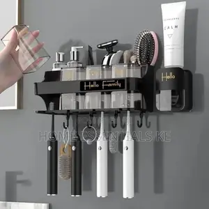 *Toothbrush Holder /Toothpaste Dispenser With 4 Cups