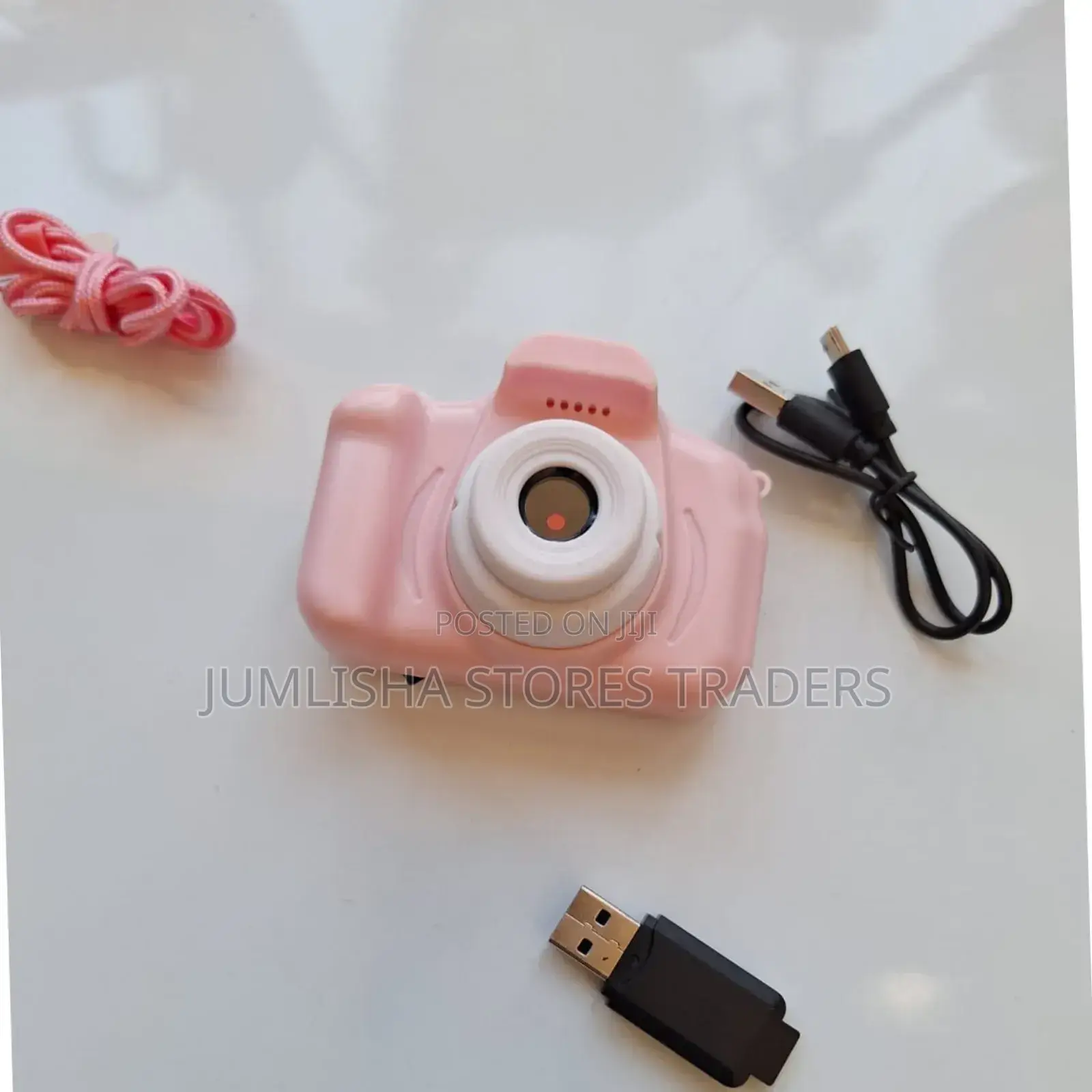 Kids Camera Plus 8gb Memory Card-Pink