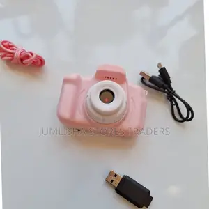 Kids Camera Plus 8gb Memory Card-Pink