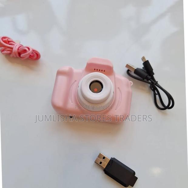 Kids Camera Plus 8gb Memory Card-Pink