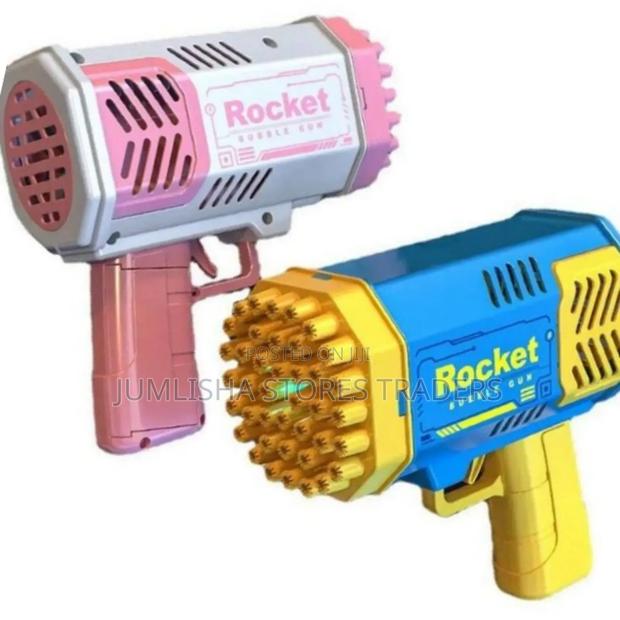 Handheld 40- Hole Plastic Bubble Gun Toys