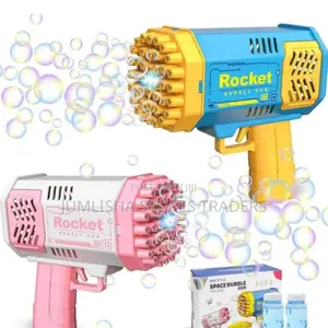 Handheld 40- Hole Plastic Bubble Gun Toys