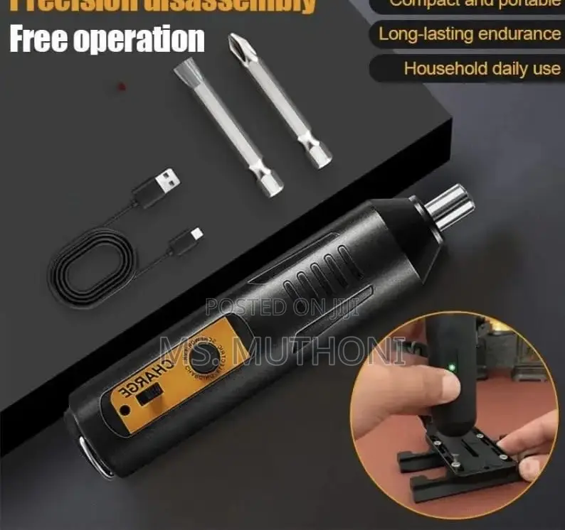 Portable, Rechargeable Electric Screwdriver