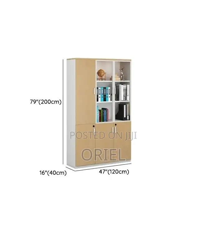 Modern Office Cabinet : Office 3-Door Wooden Cabinet