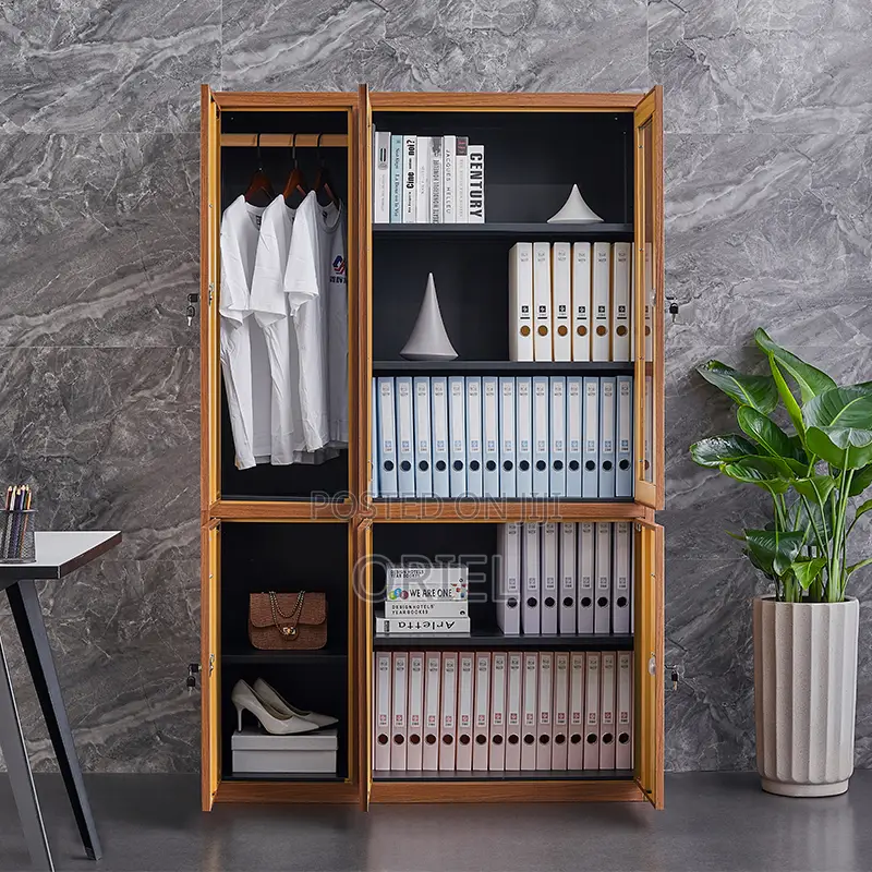 Modern Office Cabinet : Office 3-Door Wooden Cabinet