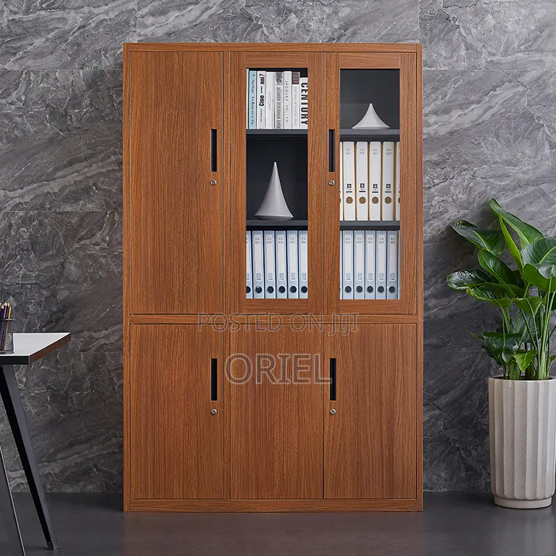 Modern Office Cabinet : Office 3-Door Wooden Cabinet