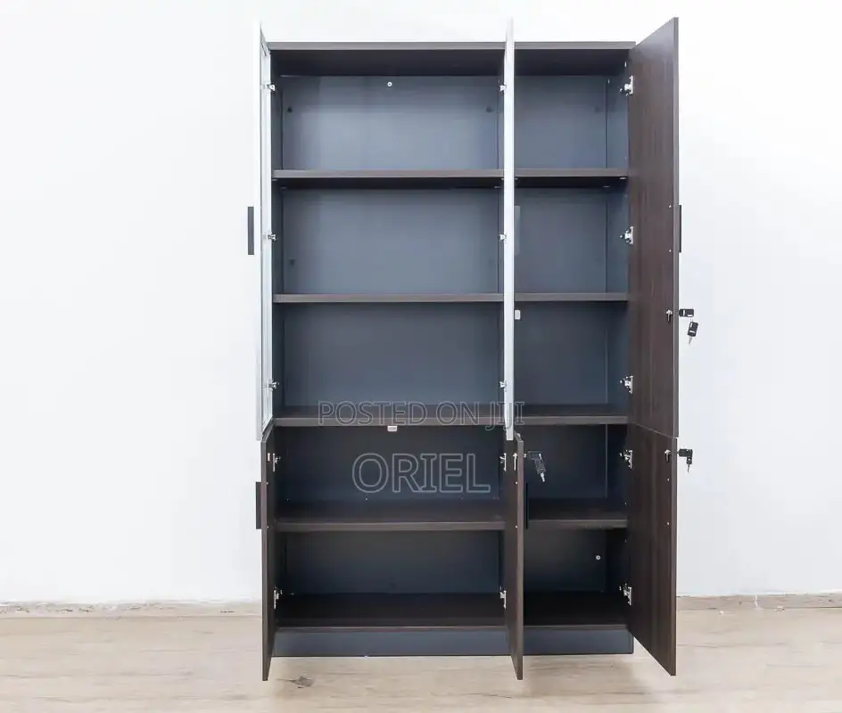 Modern Office Cabinet : Office 3-Door Wooden Cabinet