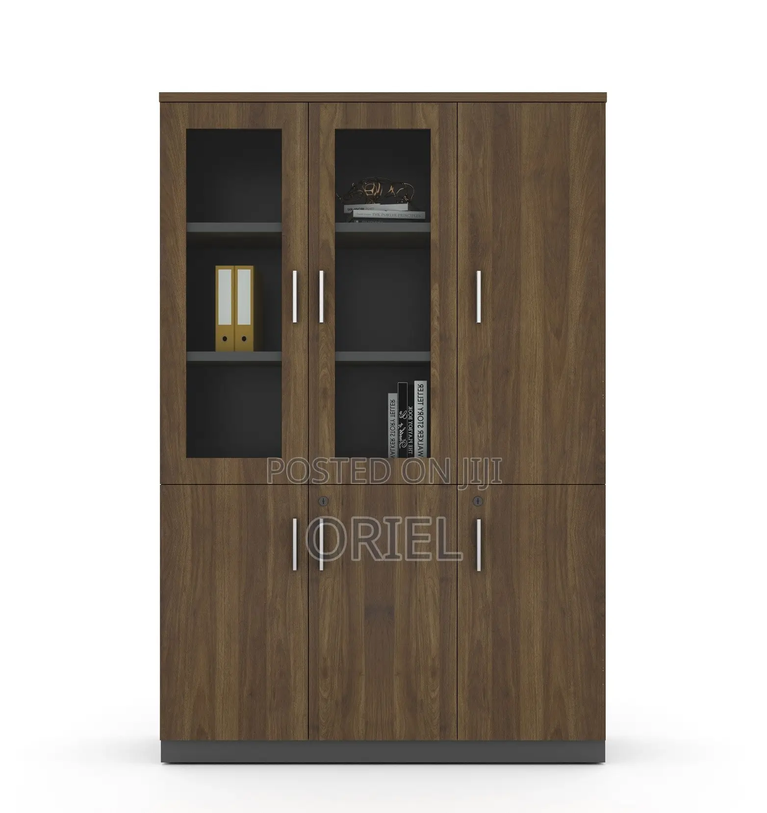 Modern Office Cabinet : Office 3-Door Wooden Cabinet