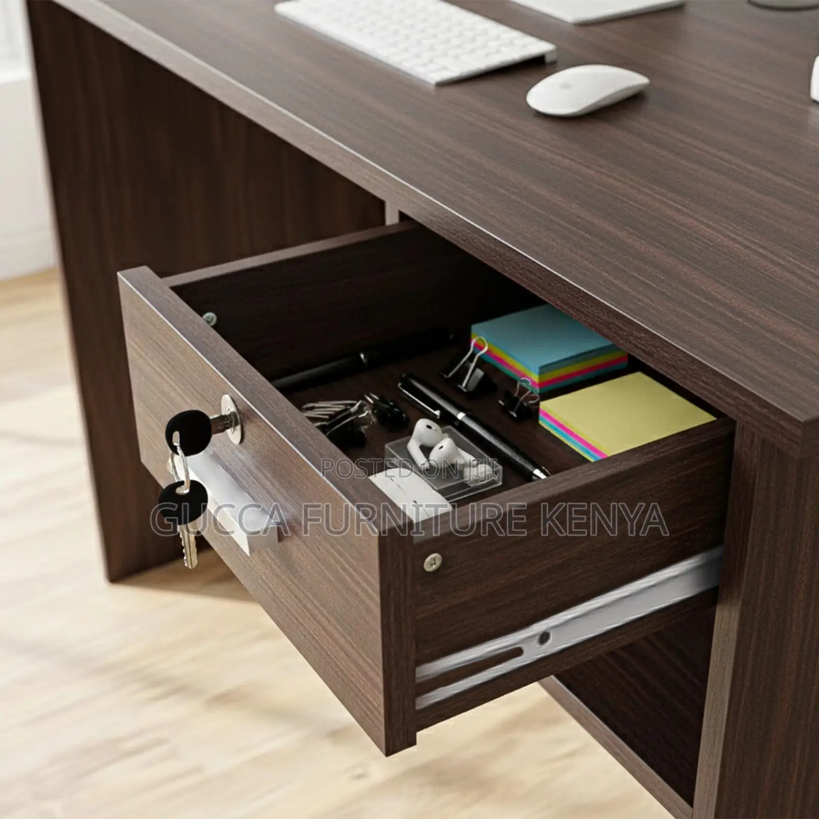 120cm Writing Study Desk With Drawers