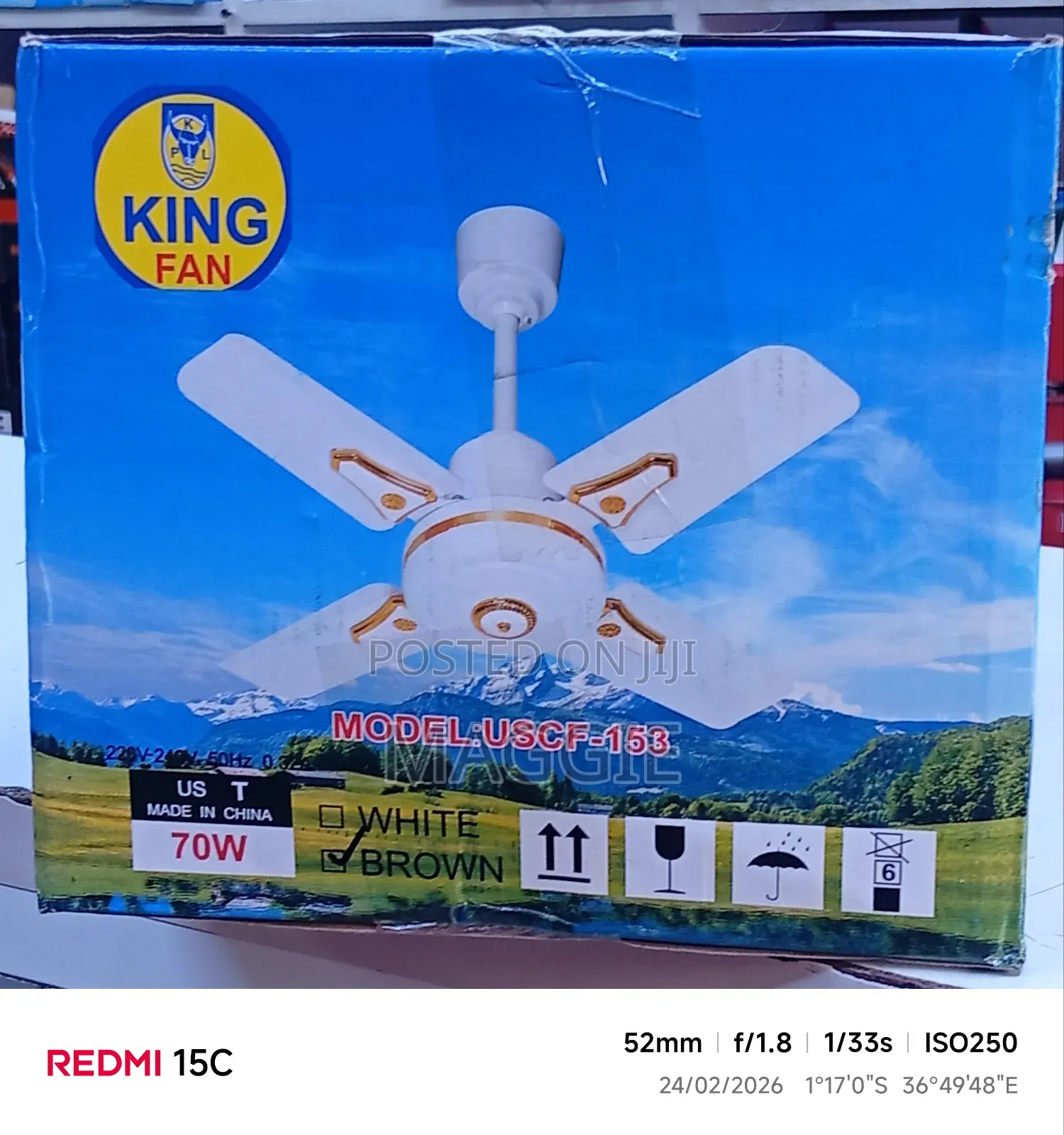 King Fan Model:Uscf 153