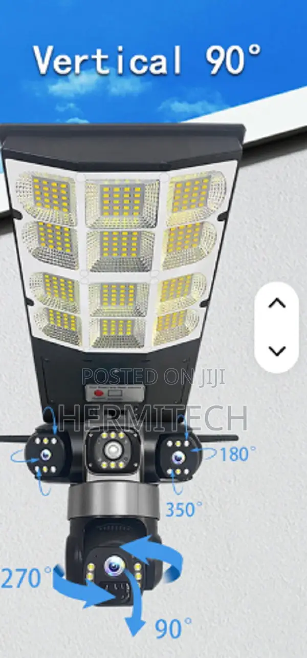 4g Solar Floodlight Camera, V380 Triple Lens