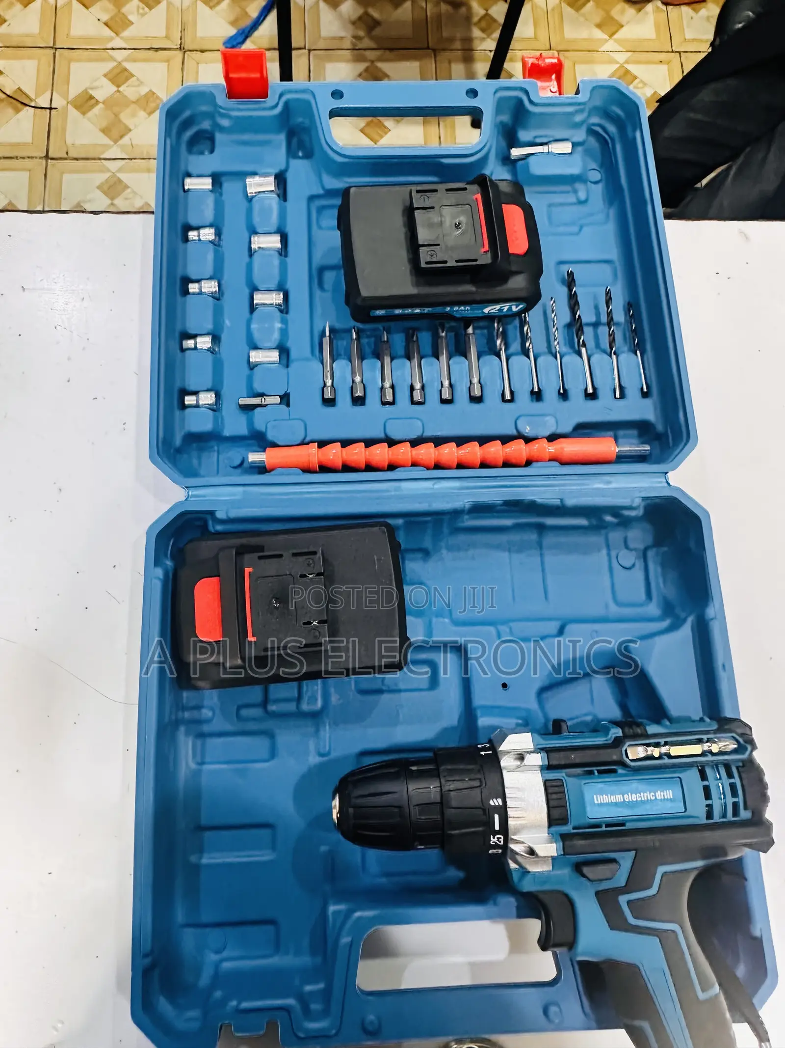26pc Hand Drill Screw Set (With 2 Rechargeable Batteries) – Heavy Duty