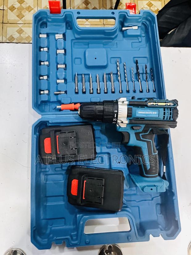 26pc Hand Drill Screw Set (With 2 Rechargeable Batteries) – Portable - thumbnail 3