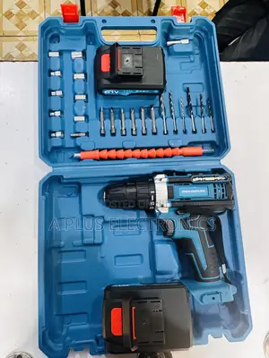 26pc Hand Drill Screw Set (With 2 Rechargeable Batteries) – Cordless