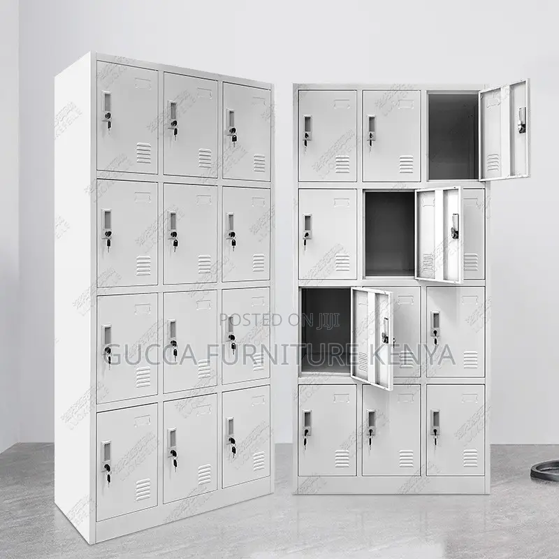 12-locker Metallic Gym Storage Cabinet