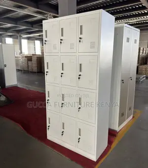 12-locker Metallic Gym Storage Cabinet