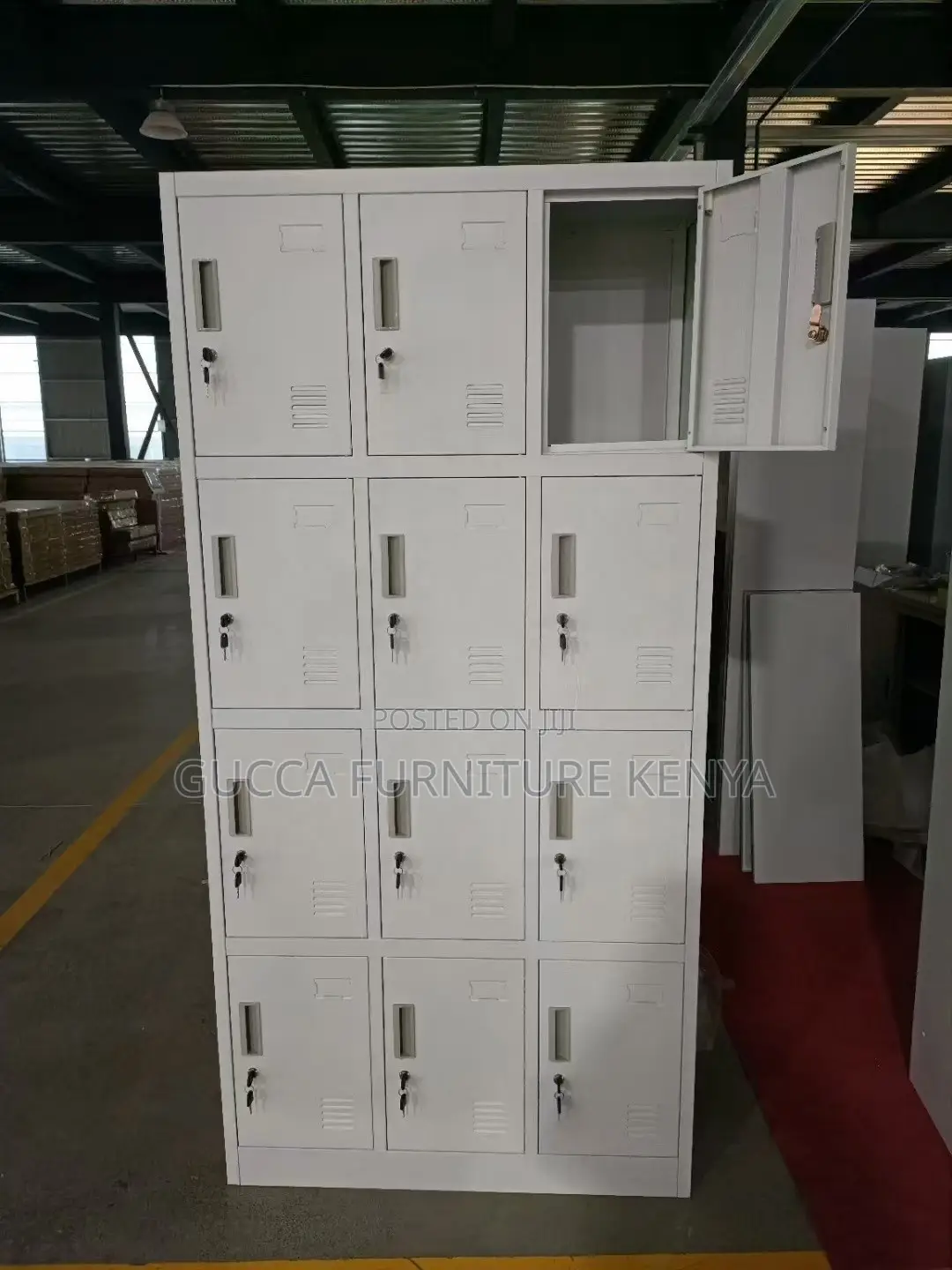12-locker Metallic Gym Storage Cabinet